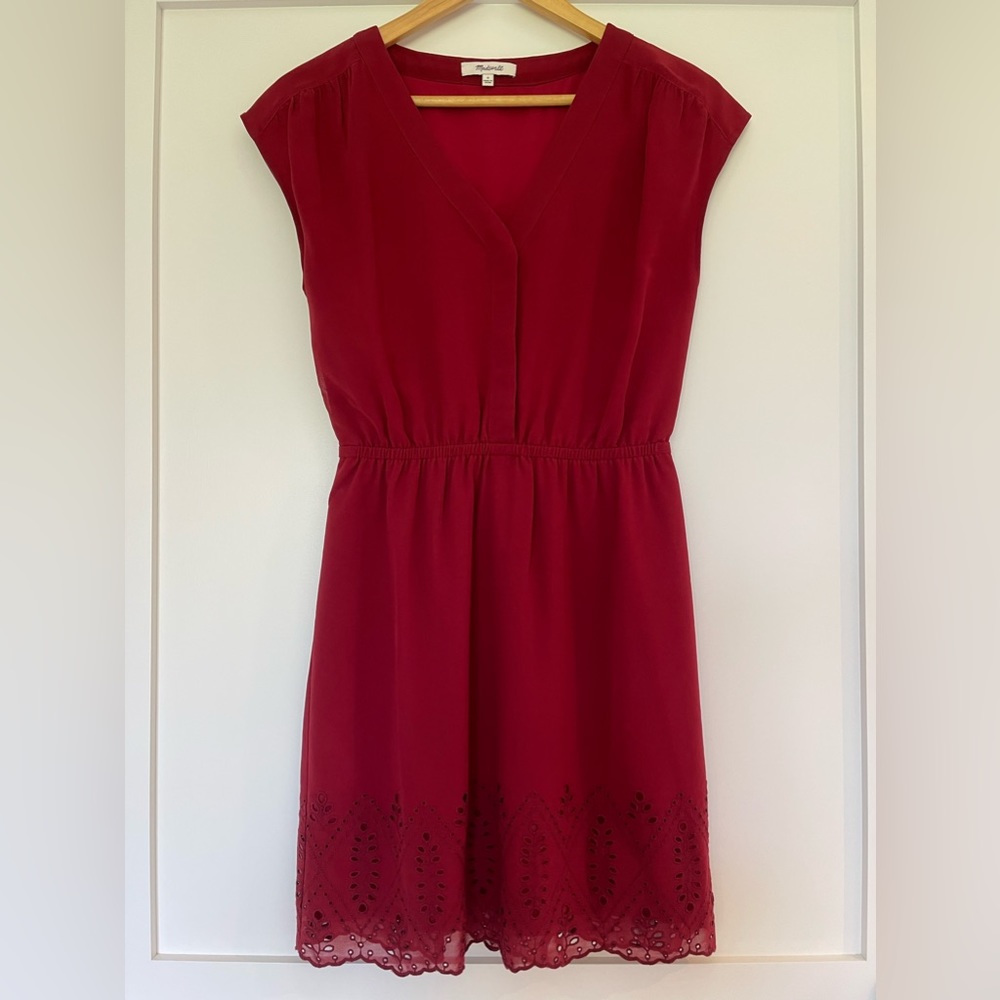 Madewell wine-colored dress